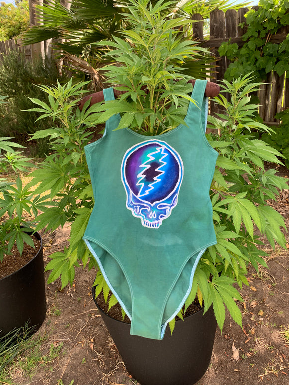 Forest Green Scoop Back GD Bodysuit