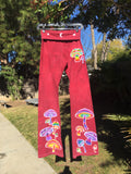 Magical Mushroom Batik Yoga Pants