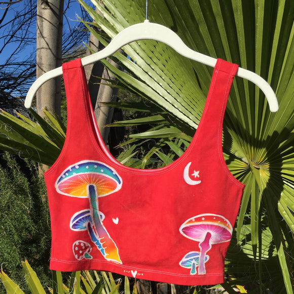 Magical Mushroom Tank Crop Top