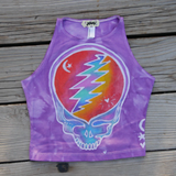 Lavender Grateful Dead Crop Top