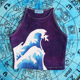 Great Wave Batik Crop Top