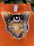 Spiritual Kitty Batik Crop Top