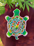 Cosmic Rainbow Turtle Crop Top