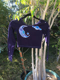 Moon & Star Long Sleeve Crop Top