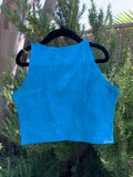 Turquoise Phish Crop Top