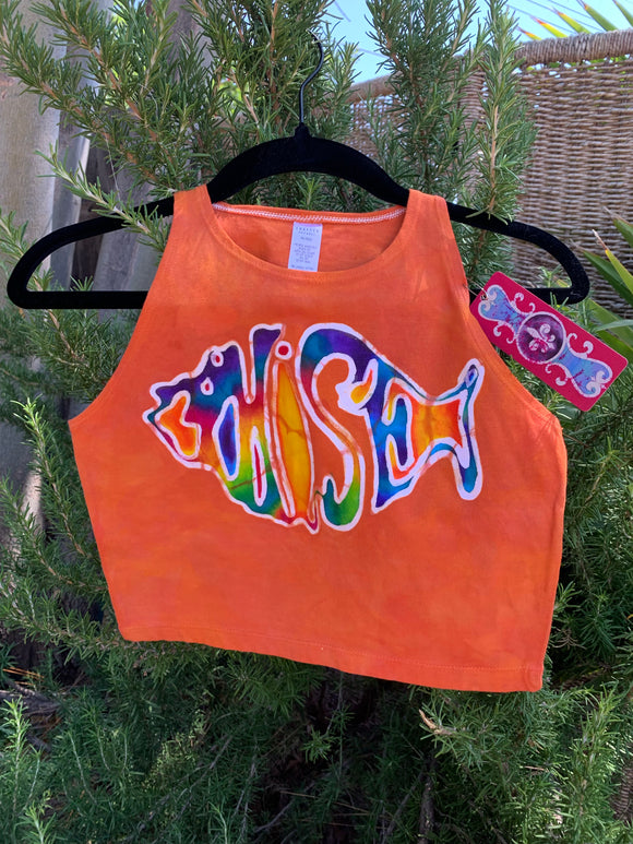 Orange Phish Crop Top