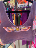 Wing Design Tank Crop Top