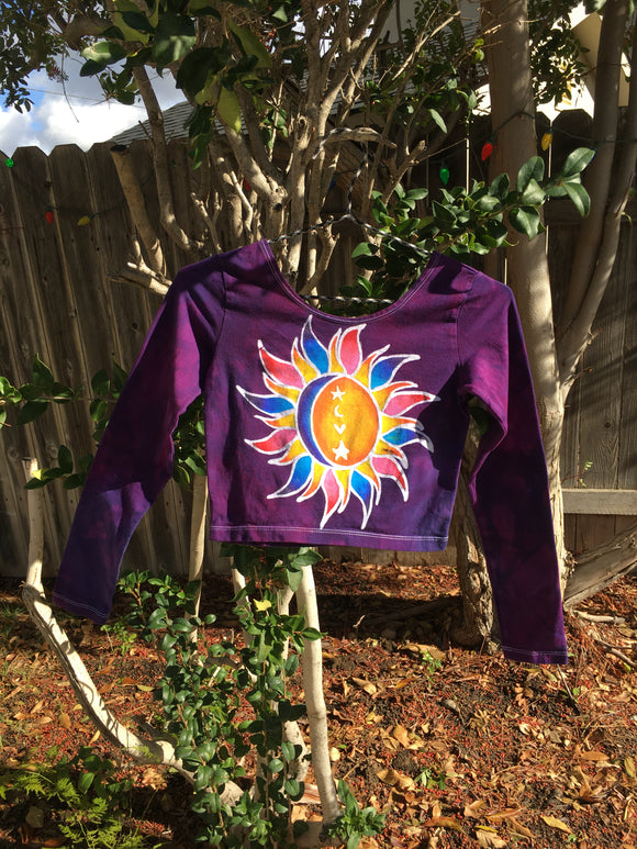 Sun & Moon Long Sleeve Crop Top