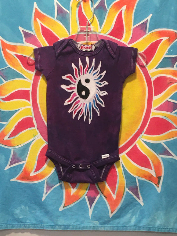 Yin Yang Sun Baby Onsie