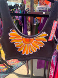Half Sunflower Tank Crop Top