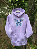 Purple Butterfly Hoodie