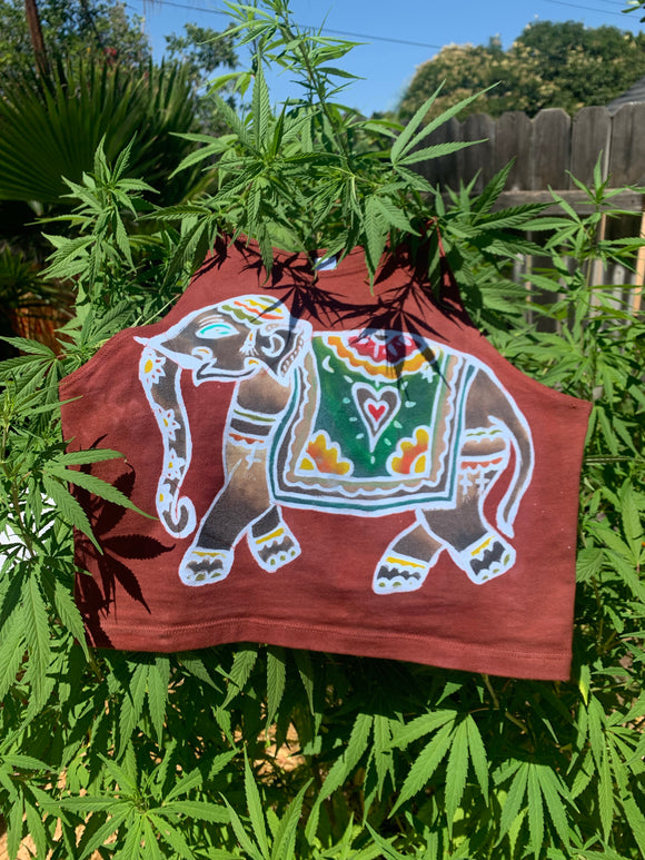 Cosmic Elephant Crop Top