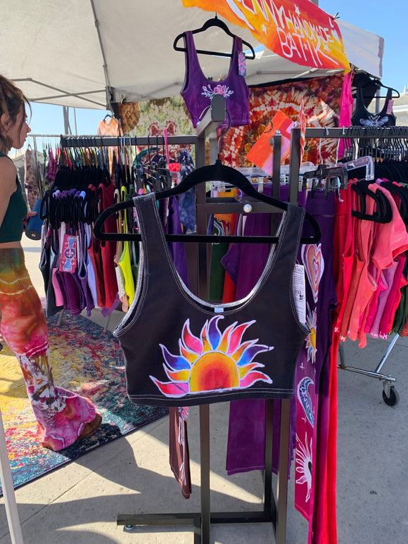 Half Moon & Sun Tank Crop Top