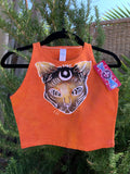 Spiritual Kitty Batik Crop Top