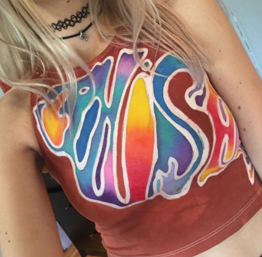 Phish Batik Crop Top